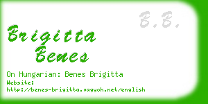 brigitta benes business card
